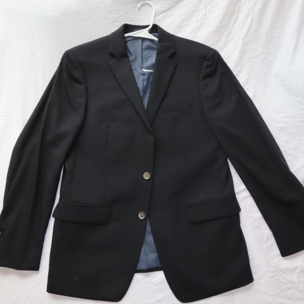 Men's Calvin Klein Black Blazer with Striped Lining